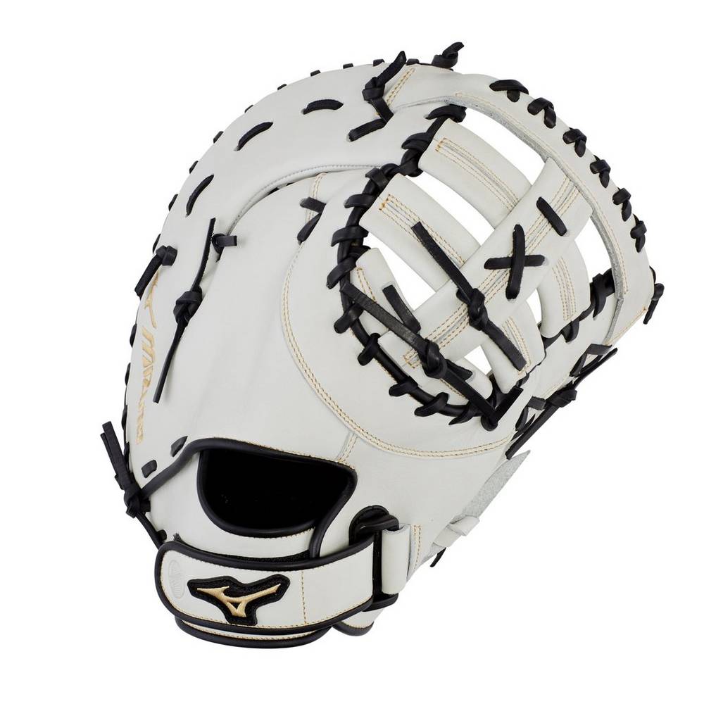 Mizuno MVP Prime Fastpitch First Base 13" - Bayan Catchers Mitt - Beyaz/Siyah Türkiye (WXBMFI-973)